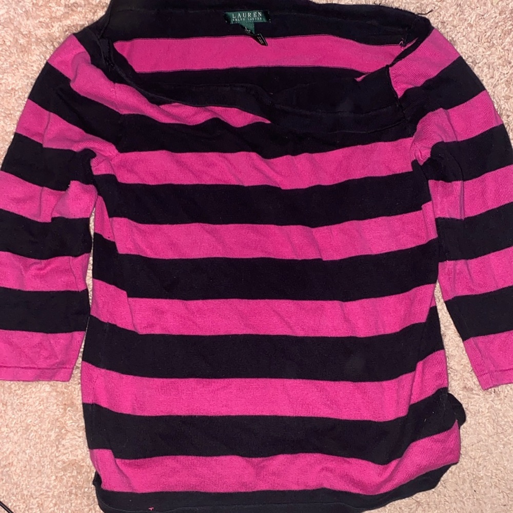 Cute hot pink strip shirt